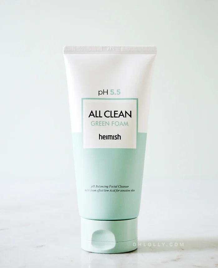 Clean green foam with pH 5.5