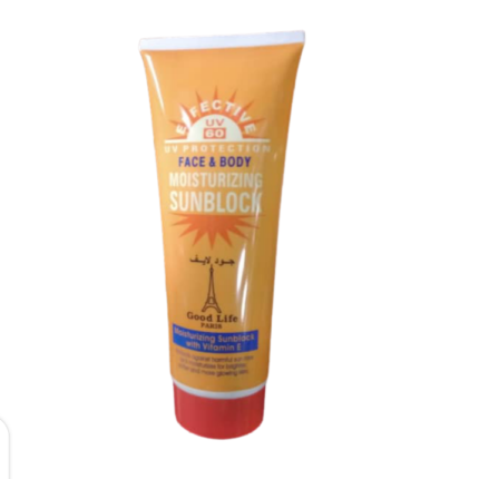 Effective UV 60 protection, face and body moisturizer, sunscreen
