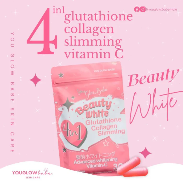 ⁦YOU Glow Babe Beauty White 30 Capsules 4 in 1⁩ - الصورة ⁦3⁩
