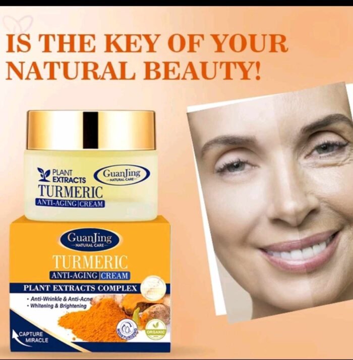 ⁦Guanjing Turmeric Anti-aging Plant Cream Mild Moisturizing⁩ - الصورة ⁦2⁩