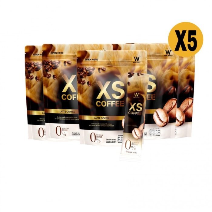 ⁦5X Wink White XS Latte Instant Coffee Powder for Weight Control [10 Sachets x 15g.]⁩ - الصورة ⁦4⁩