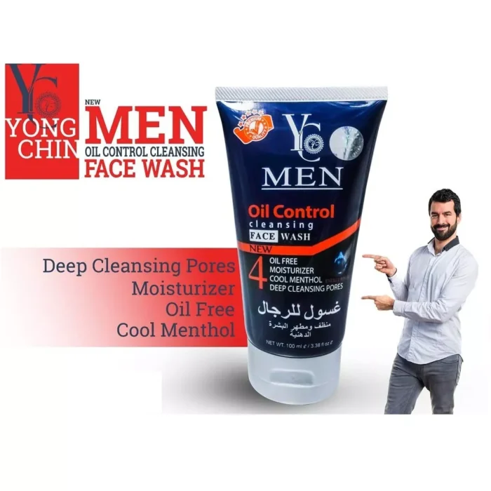 ⁦Yc Men Oil Control Cleansing Face Wash - 100ml⁩ - الصورة ⁦2⁩