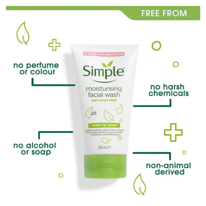 ⁦Simple Moisturizing Facial Wash 50ml⁩ - الصورة ⁦2⁩