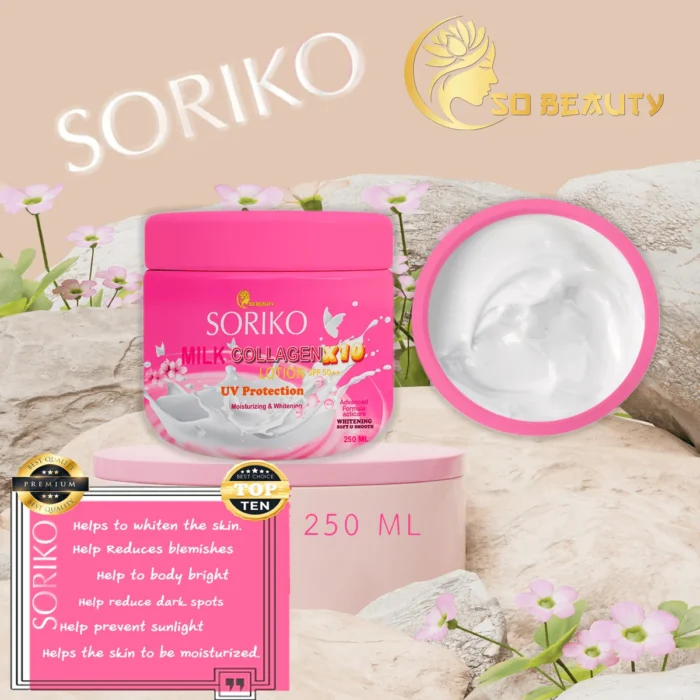⁦Soriko Milk Collagen Body Lotion - 250ml⁩ - الصورة ⁦2⁩