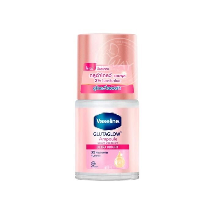 ⁦Vaseline Roll-On Serum GlutaGlow Ampoule Deodorant Bright Renew⁩ - الصورة ⁦3⁩