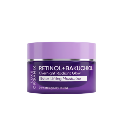 Luxe Organix Retinol + Bakuchiol Overnight Radiant Glow Botox Lifting Moisturizer 50g
