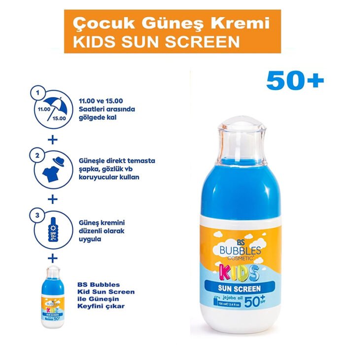 ⁦BUBBLES cosmetic sun screen SPF50⁩ - الصورة ⁦2⁩