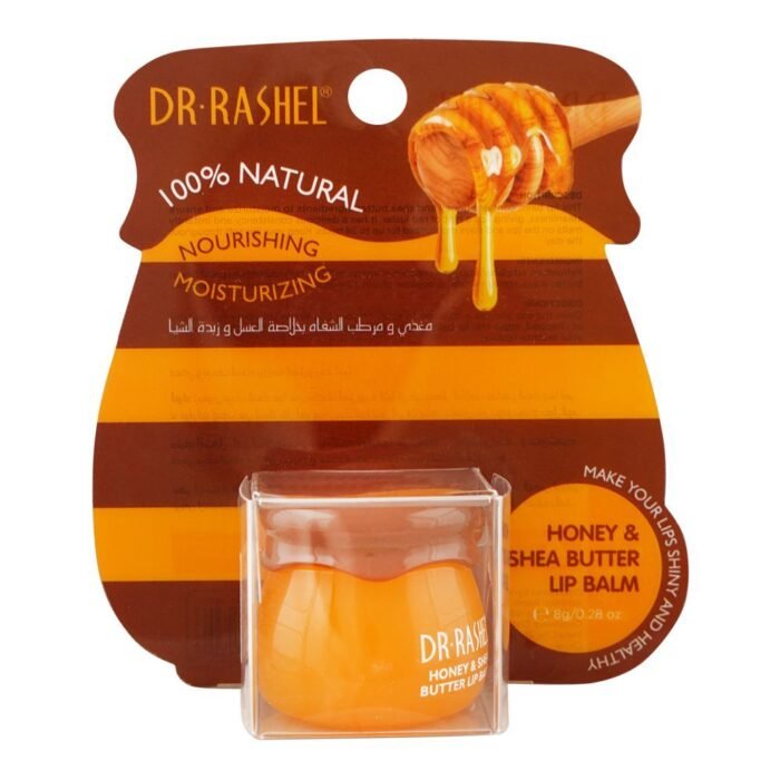 Dr. Rachel's 100% natural nourishing lip balm with honey and shea butter