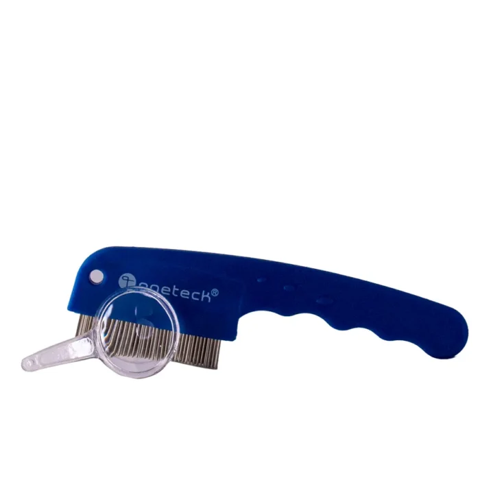 ⁦3-row tooth comb against lice Onetech | blue⁩ - الصورة ⁦2⁩