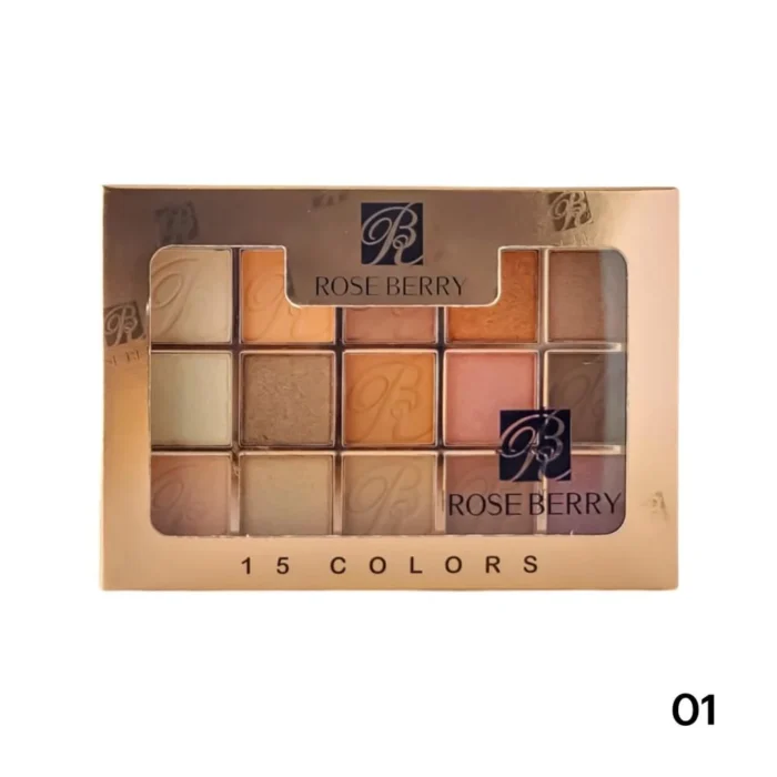 ⁦Rose Berry 15 Color Eyeshadow Palette⁩ - الصورة ⁦4⁩