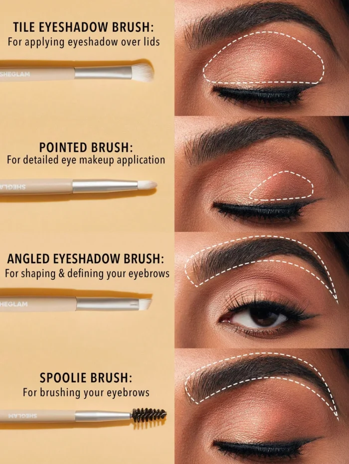 ⁦مجموعة فرش العيون الأساسية Glam 101⁩ - الصورة ⁦3⁩