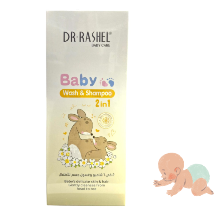 ⁦SHAMPOO 2 EN 1 SUAVE PARA BEBE DR RASHEL BABY CARE 500ML⁩ - الصورة ⁦2⁩