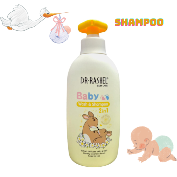 SHAMPOO 2 EN 1 SUAVE PARA BEBE DR RASHEL BABY CARE 500ML