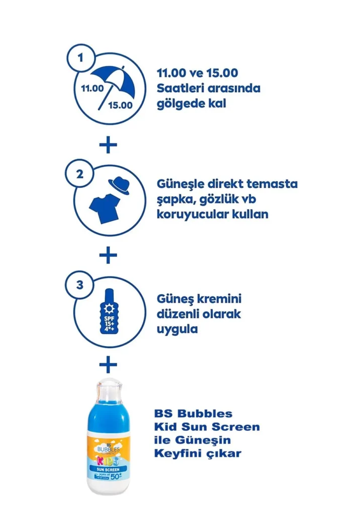 ⁦BUBBLES cosmetic sun screen SPF50⁩ - الصورة ⁦3⁩