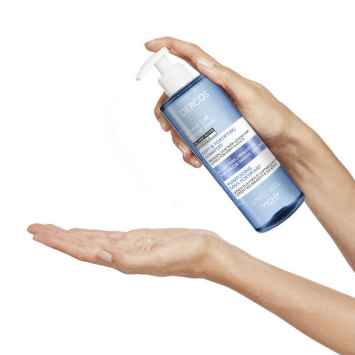 ⁦Dercos Mineral Soft and Fortifying Shampoo 400ml⁩ - الصورة ⁦4⁩