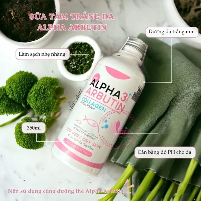 ⁦Alpha Arbutin 3+ Plus Collagen Bath Cream 350ml⁩ - الصورة ⁦2⁩