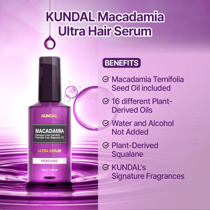 ⁦Macadamia Damage Care Solution Premium Hair Essential Oil Ultra Serum -100 ml⁩ - الصورة ⁦5⁩