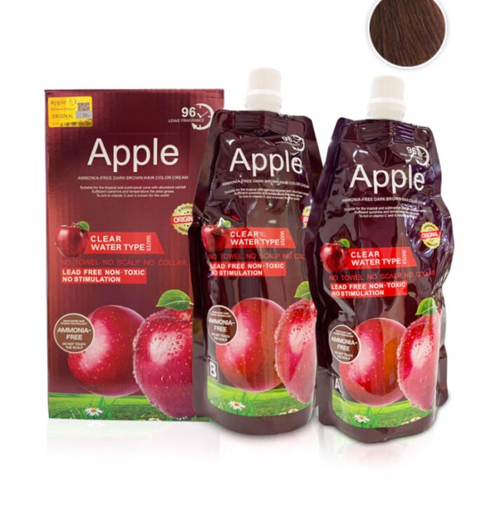 Apple ammonia free  hair color dark Brown