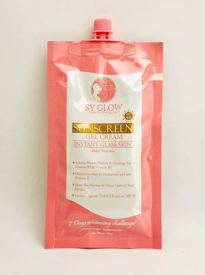 SY GLOW INSTANT GLASS SKIN SUNSCREEN GEL CREAM SPF 40 50ML