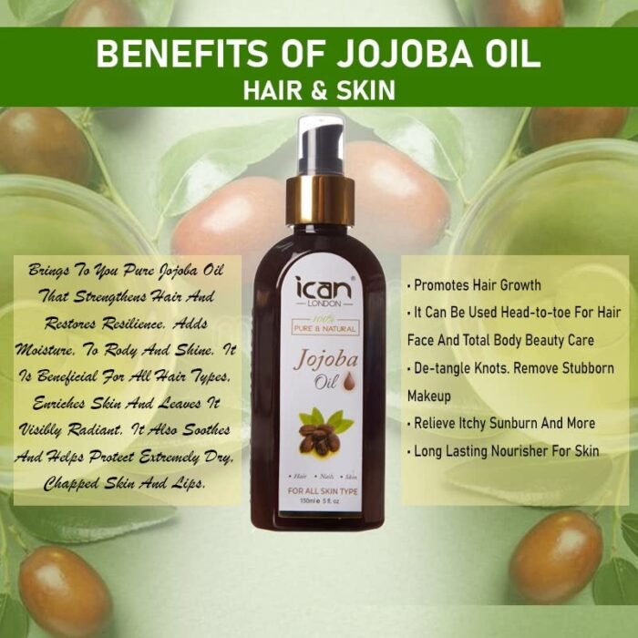 ⁦ICAN LONDON 100% PURE & NATURAL OILS FOR HAIR, SKIN, NAILS 150ML⁩ - الصورة ⁦7⁩