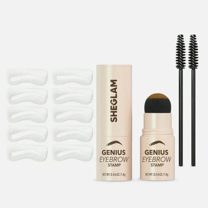 ⁦SHEGLAM Genius One Step Eyebrow Shaping Stamp - Chocolate⁩ - الصورة ⁦2⁩