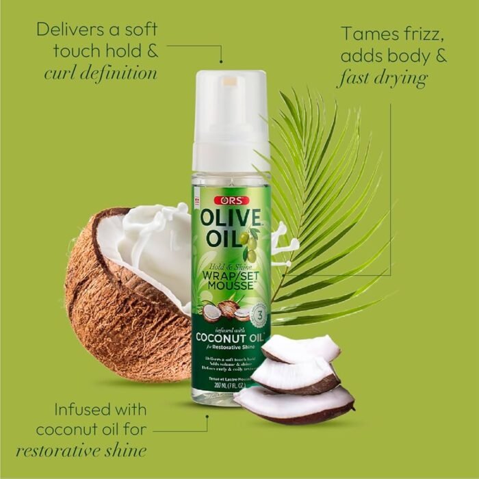 ORS Olive Oil Hold & Shine Wrap/Set Mousse