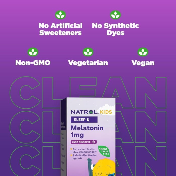⁦Kids Melatonin Strawberry Fast Dissolve Tablets⁩ - الصورة ⁦2⁩