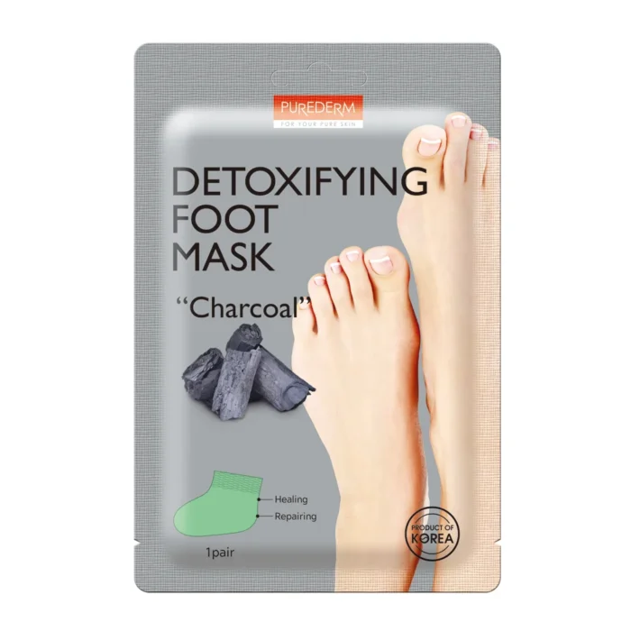 “PUREDERM Detocifying Foot Mask “Charcoal