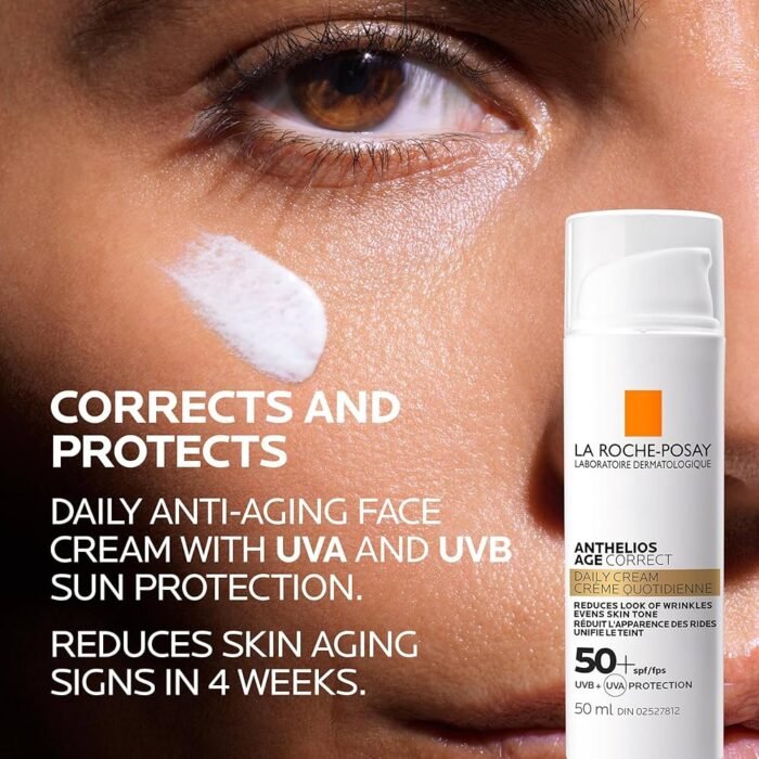 ⁦La Roche-Posay Anthelios Age Correct Cream SPF50 50 ml⁩ - الصورة ⁦3⁩