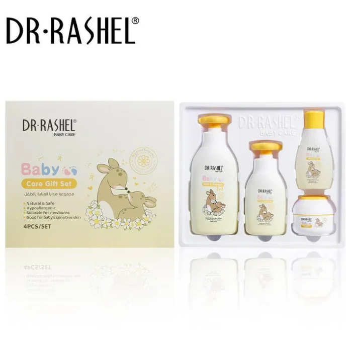 Estelline Baby Care Gift Set for Sensitive Skin, Pack of 4