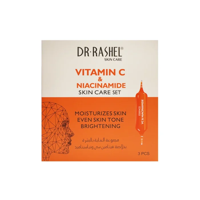 ⁦Dr.Rashel Vitamin C & Niacinamide Skin Care Cleaning Set Moisturizes Skin Even Skin Tone Brightening⁩ - الصورة ⁦2⁩