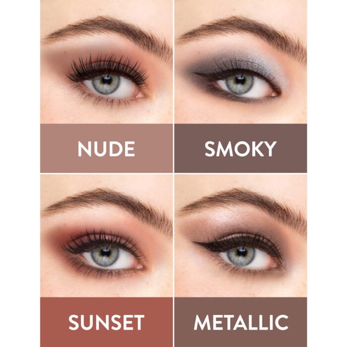 ⁦Flormar Eye Shadow Palette -04 Metallic⁩ - الصورة ⁦3⁩