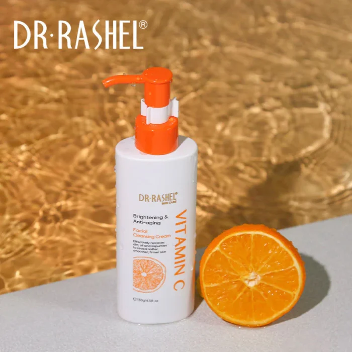 ⁦Dr Rashel Vitamin C Brightening & Anti-aging Facial Cleansing Cream⁩ - الصورة ⁦4⁩