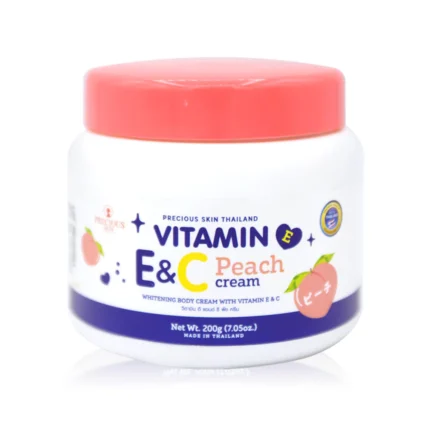 Precious Skin Thailand Vitamin E & C Peach Cream,