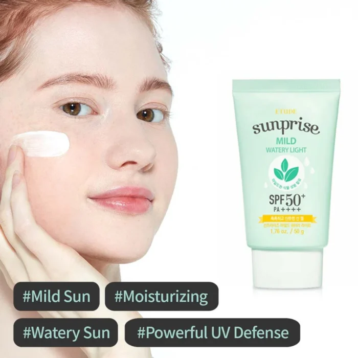 ⁦Sunrise Mild Watery Light SPF50+ PA++++⁩ - الصورة ⁦2⁩