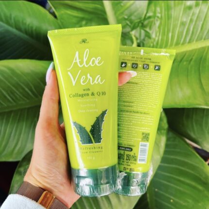 AR ALOE VERA REFRESHING FOAM CLEANSER with COLLAGEN & Q10-150 G