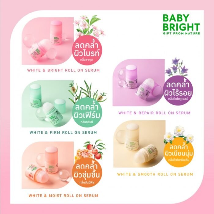 ⁦BABY BRIGHT WHITE & SMOOTH ROLL ON SERUM 50ml⁩ - الصورة ⁦2⁩
