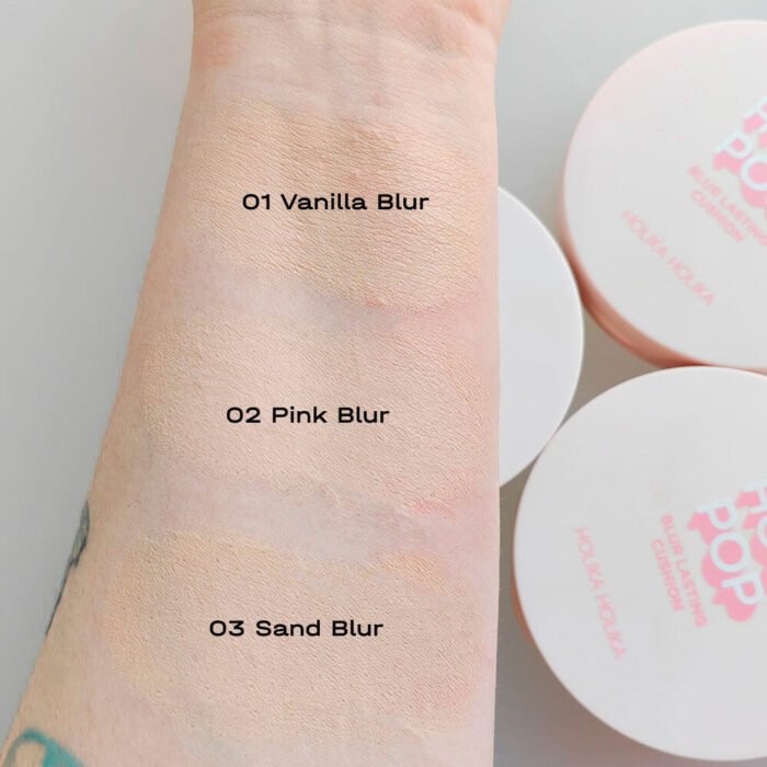 ⁦HOLIKA HOLIKA - Holi Pop Blur Lasting Cushion SPF50+ PA+++ (3 Colors)⁩ - الصورة ⁦3⁩