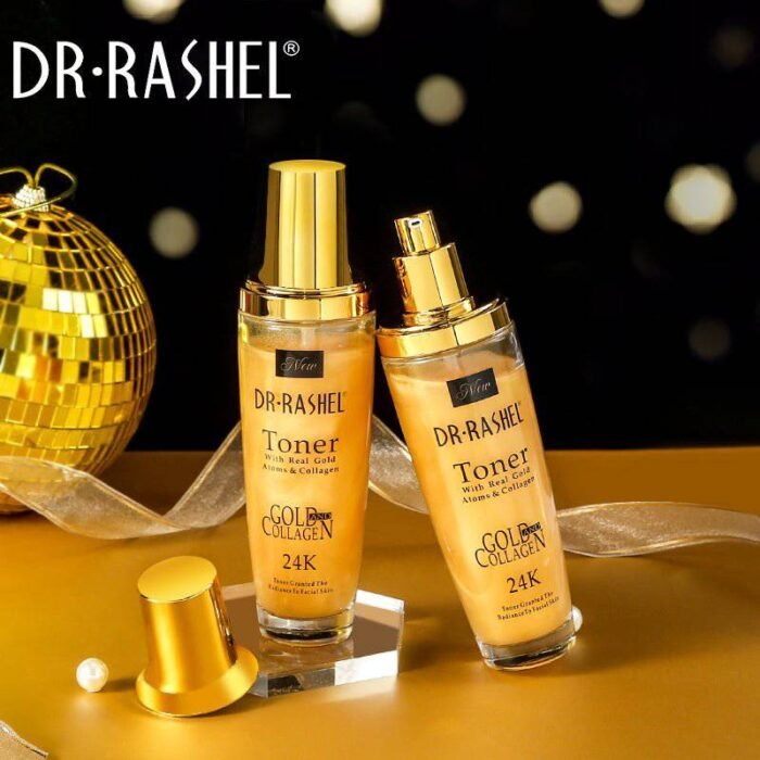 ⁦Dr.Rashel Toner with Real Gold Atoms & Collagen 24K Granted the Radiance to Facial Skin⁩ - الصورة ⁦2⁩