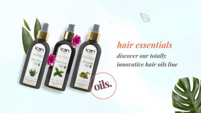 ICAN LONDON 100% PURE & NATURAL OILS FOR HAIR, SKIN, NAILS 150ML