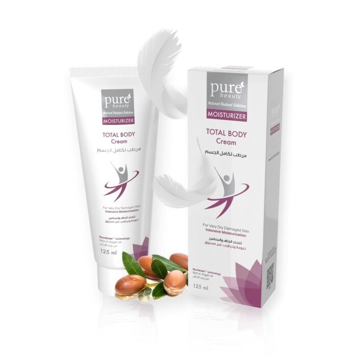 pure beauty total body cream rich in argan oil 125ml