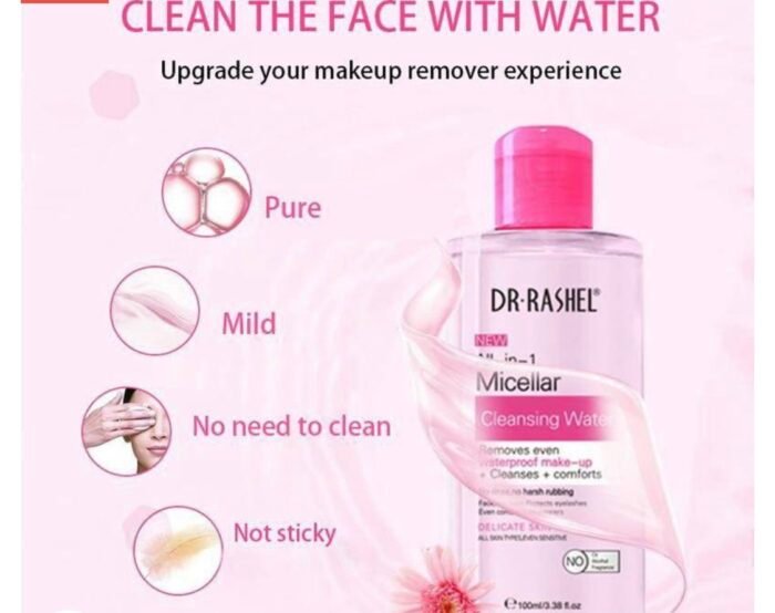 ⁦DR RASHEL Skin Care All-In-1 Micellar Cleansing Water 300ML⁩ - الصورة ⁦4⁩