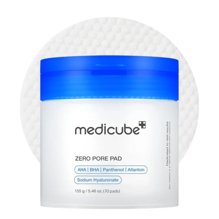 Medicube Zero pads to tighten pores and cleanse the skin