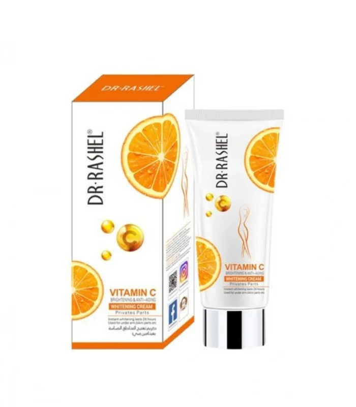 Dr. Rashel Vitamin C cream to lighten the skin and fight aging for sensitive areas of the body for girls