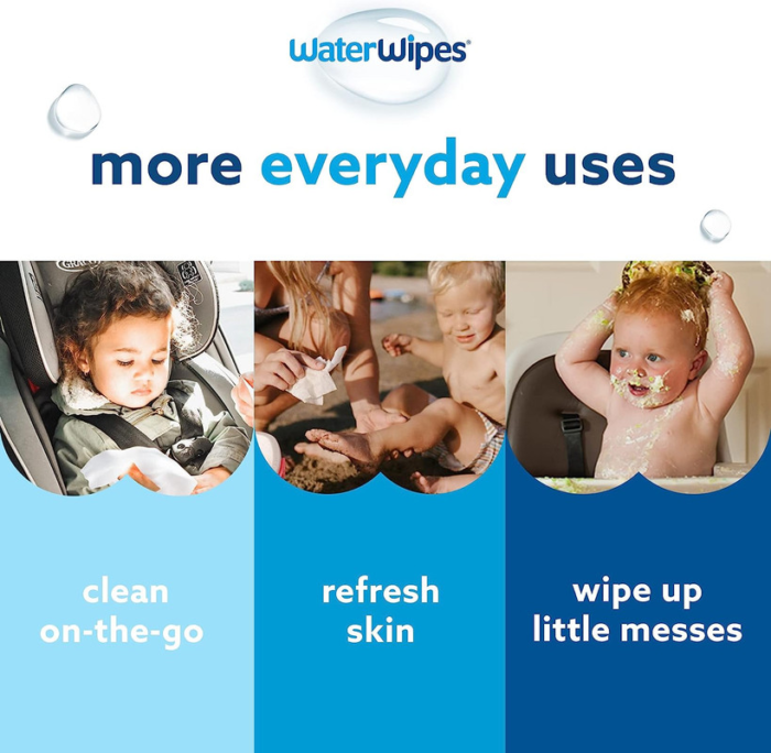 ⁦Waterwipes Original Wipes, Plastic Free⁩ - الصورة ⁦3⁩