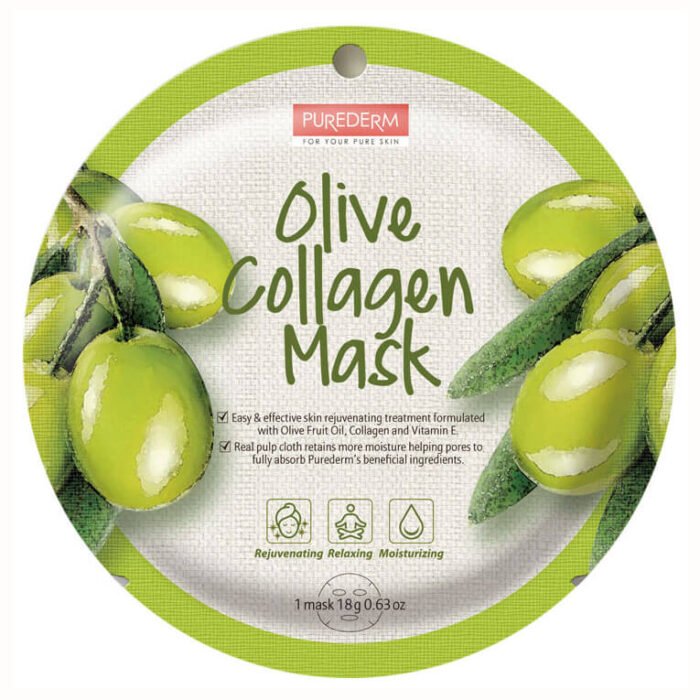 ⁦PUREDERM Collagen Mask (Round)⁩ - الصورة ⁦5⁩