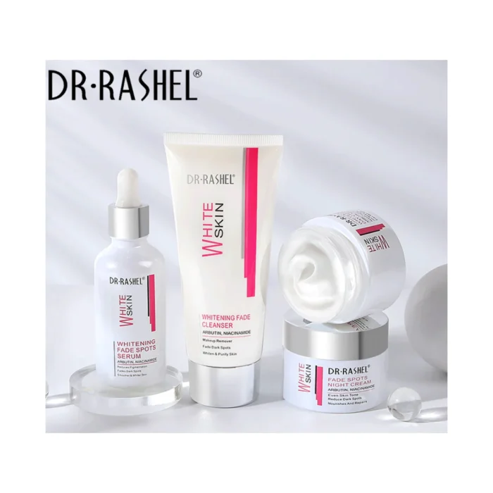 ⁦Dr.Rashel 4 PC Set Whitening Fade Dark Spots Skin Care Whitening Solution Series DRL⁩ - الصورة ⁦2⁩