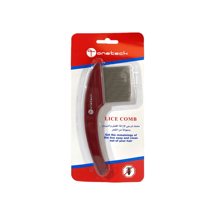 One Tech lice removal comb designed with metal teeth