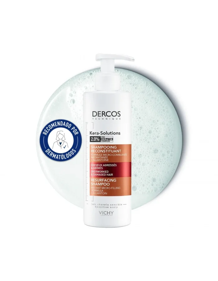 ⁦Vichy Kera - Solutions Resurfacing shampoo for dry hair 250ml⁩ - الصورة ⁦4⁩