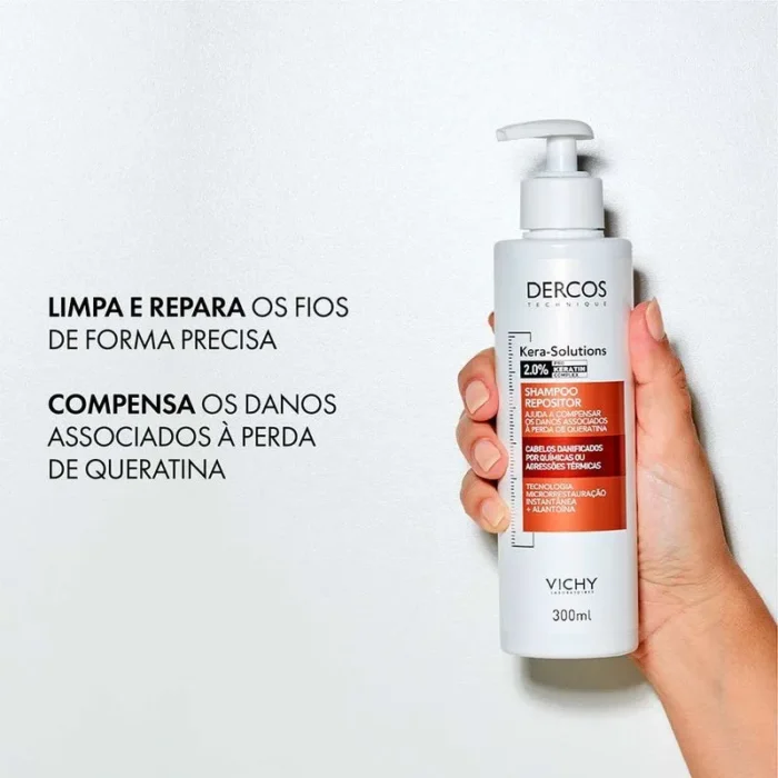 ⁦Vichy Kera - Solutions Resurfacing shampoo for dry hair 250ml⁩ - الصورة ⁦5⁩